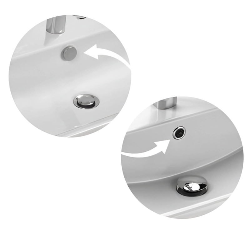 Тумба с раковиной Francesca Доминго 100 напольная, 4 двери, 2 ящика, белая