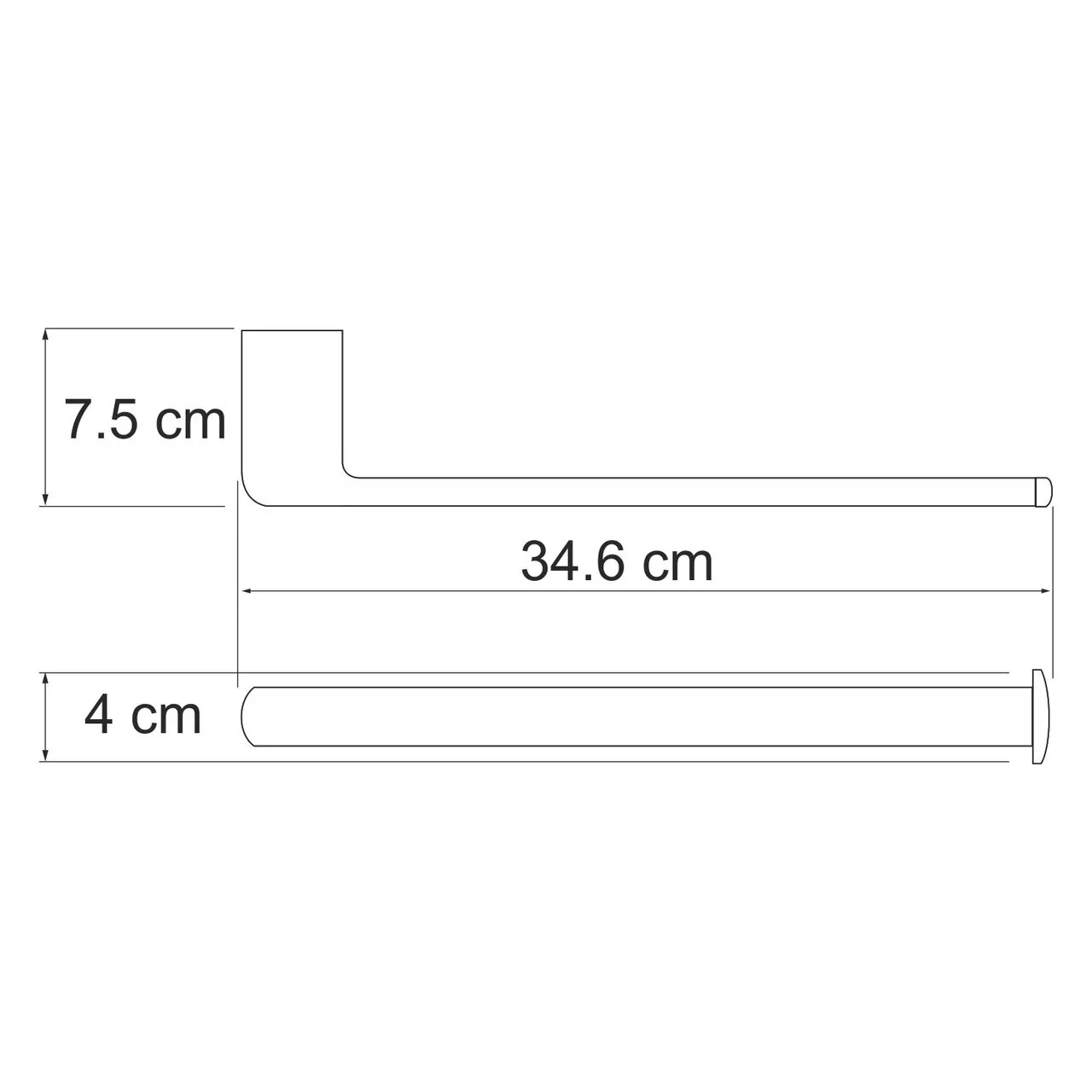 Полотенцедержатель WasserKraft Berkel K-6851 хром