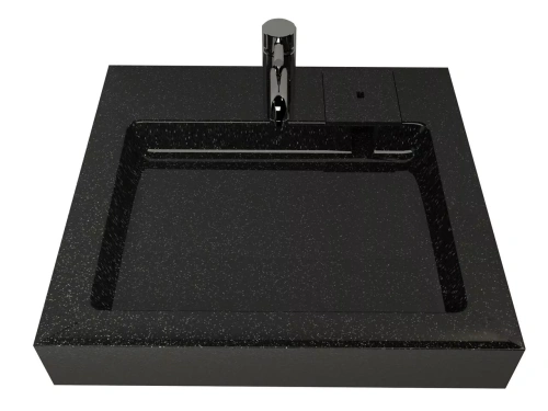 Раковина Stella Polar Солярис 60х60 черный металлик от магазина Vanna-Vanna.ru!