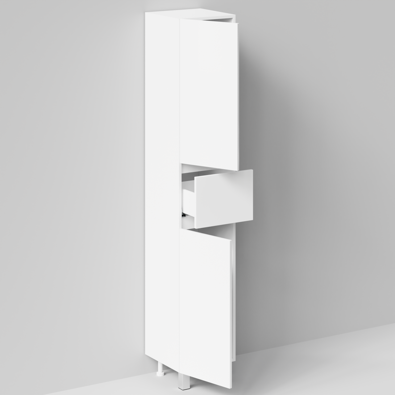 Пенал Vod-ok Бест 35 L/R напольный, белый + 13 цветов