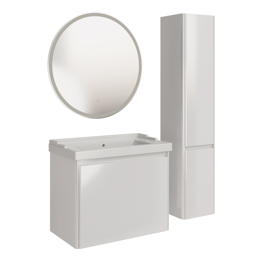 Мебель для ванной Асб-мебель Бьянка 80 комплект, подвесной, белый