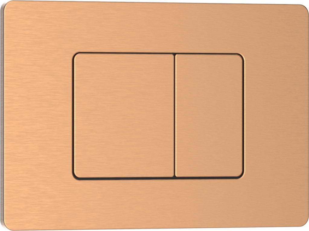 Комплект 2в1 IBERICA BLANCA инсталляция SILENCIO, кнопка смыва INOX-C розовое золото матовое (IB001.1172)