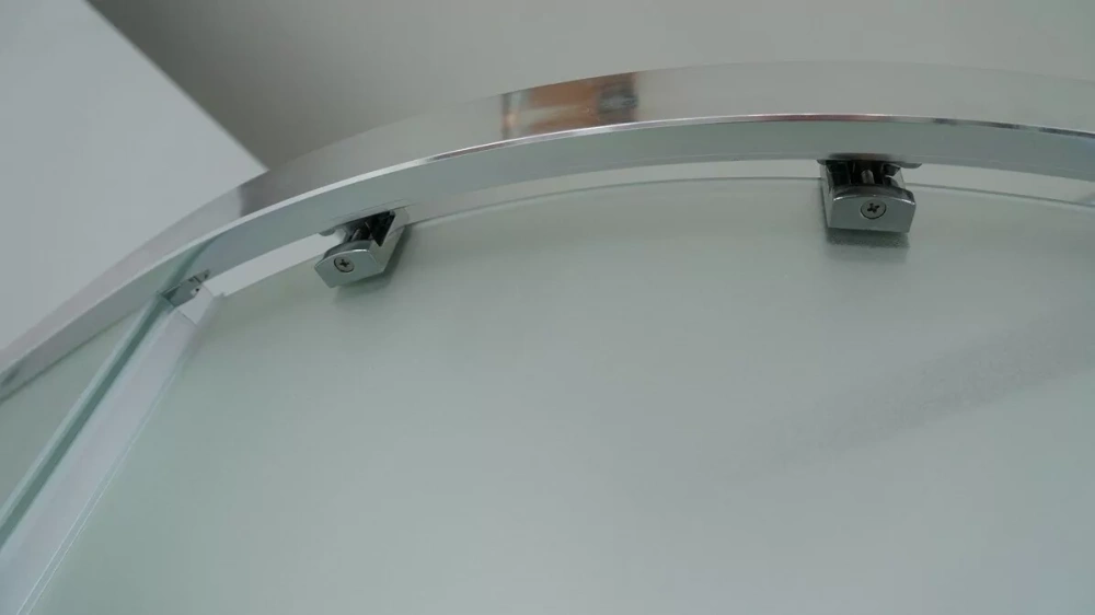 Душевой уголок Timo Altti 601 Clean Glass прозрачное стекло 100х100 полукруглый 1/4, без поддона, хром от магазина Vanna-Vanna.ru!