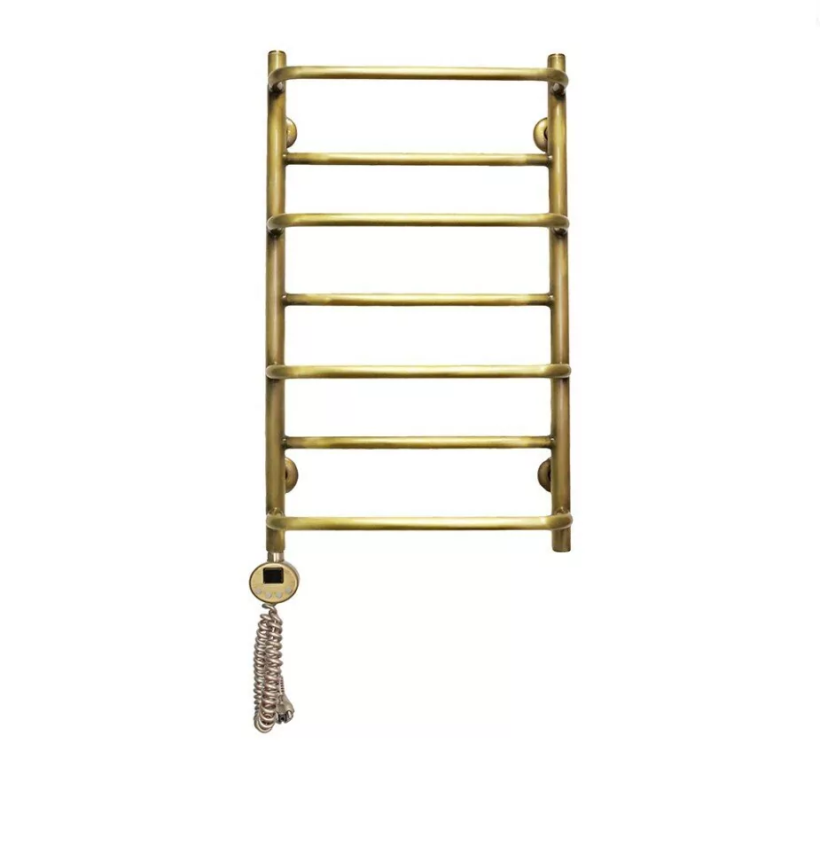 Полотенцесушитель электрический Domoterm Орфей П7 400x700 АБР EL, античная бронза