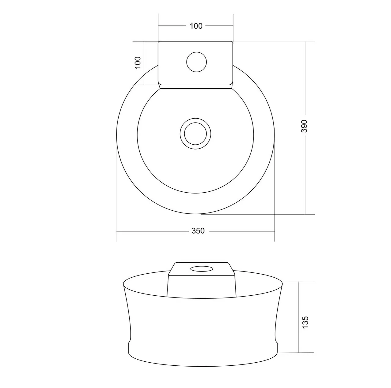 Раковина Madera Omega 40 белая