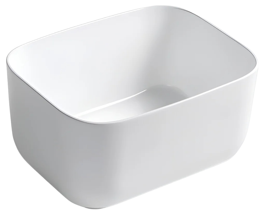 Раковина SantiLine SL-1112 накладная, белая