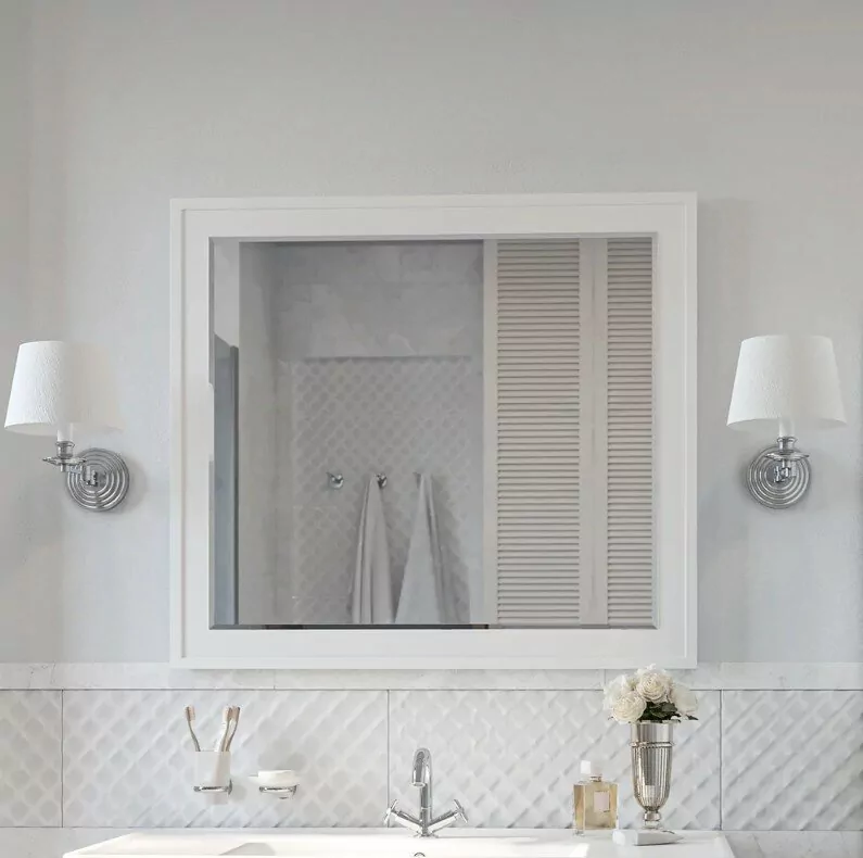 Зеркало Sanflor Модена 105 белый матовый