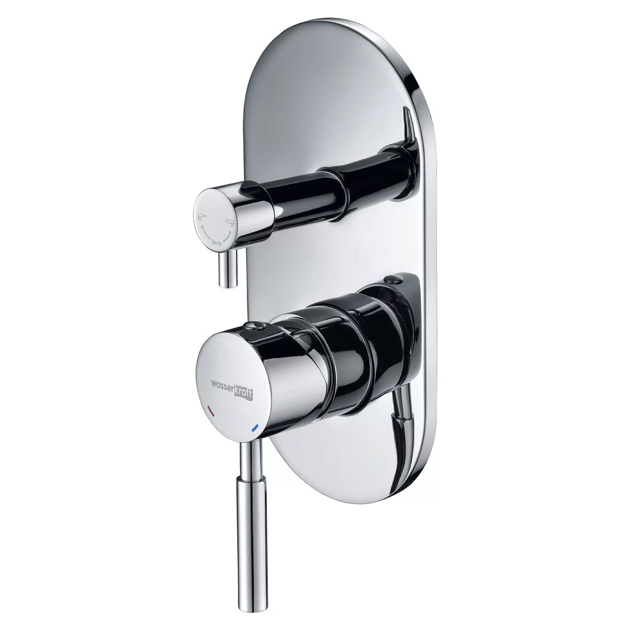 Смеситель с переключателем Main 4141 WasserKraft встраиваемый, на 2 выхода, хром