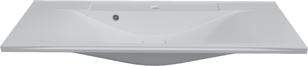 Тумба с раковиной Francesca Доминго 120 напольная, 4 двери, 2 ящика, белая