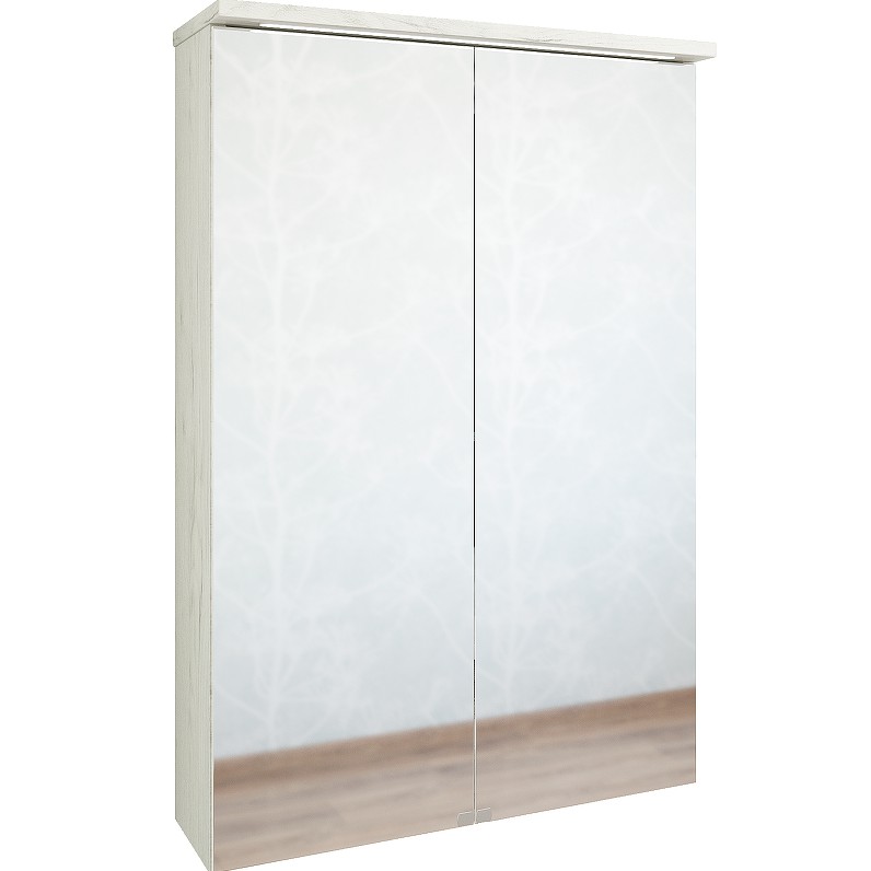 Зеркало-шкаф Sanflor Чикаго 60 дуб крафт белый