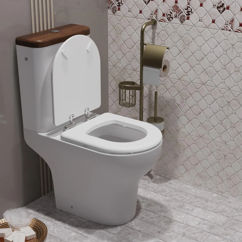 Унитаз-компакт Opadiris Палермо OS24723N белый, светлый орех