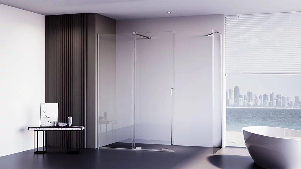 Душевой угол Veconi Premium Trento PTC-SP-50CH, 1000х900x2000, хром, стекло прозрачное