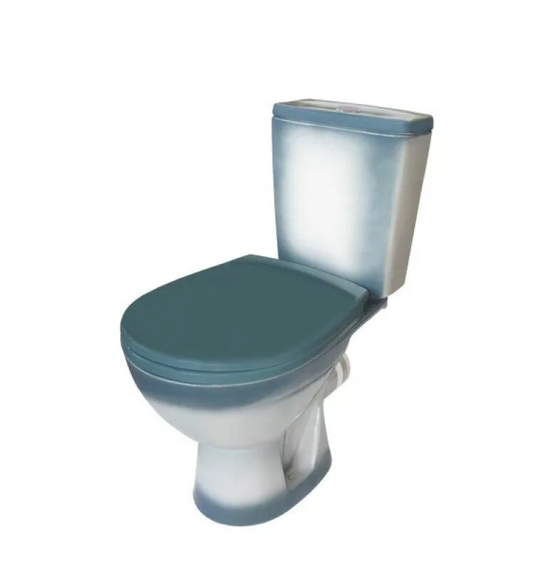Унитаз Rosa Соло напольный, компакт, с горизонтальным выпуском, зеленый