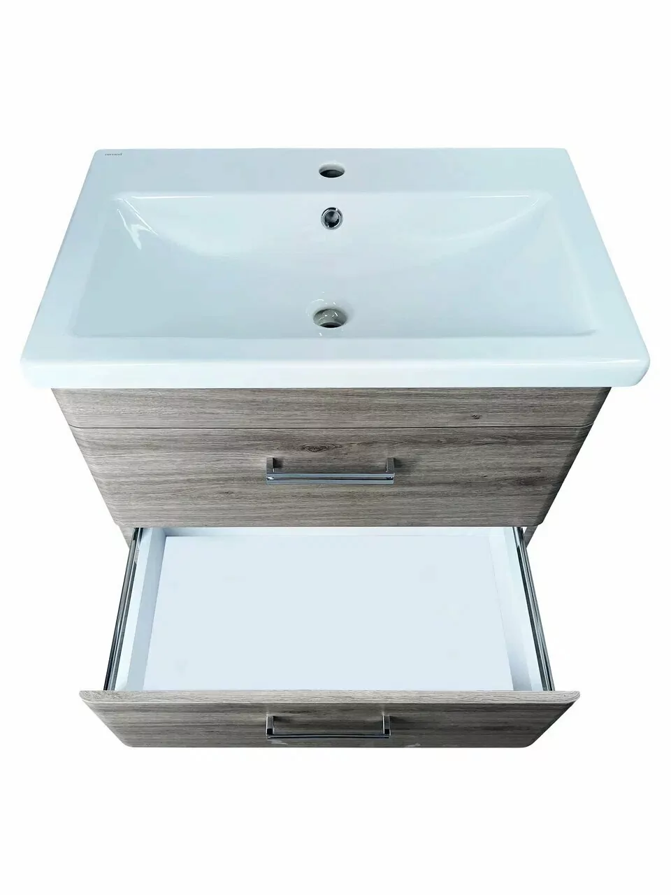 Тумба подвесная Style Line Лотос 70 с раковиной Como 70, сосна лофт