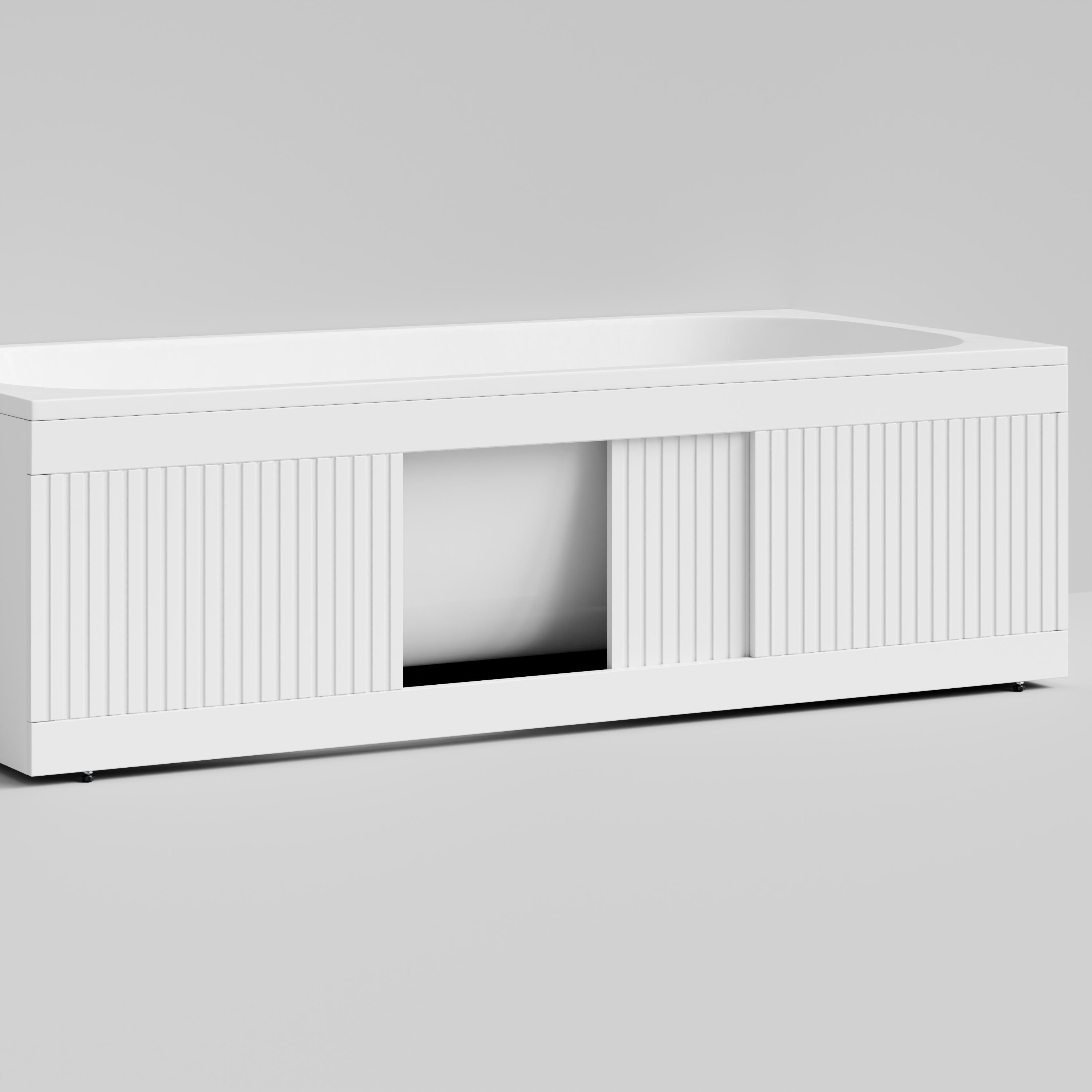 Экран под ванну Vod-ok Тач 180 раздвижной белый + 15 цветов