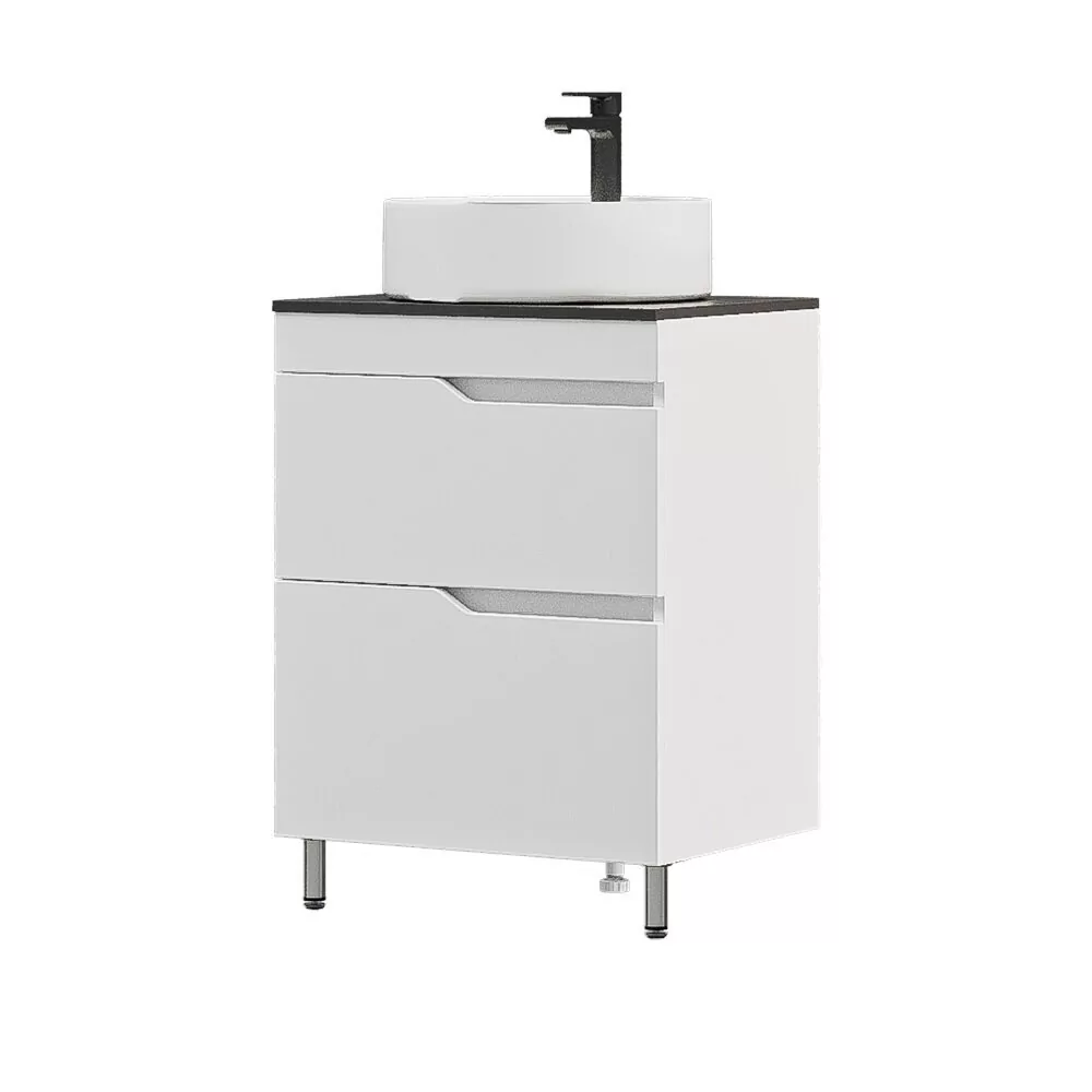 Тумба напольная Corozo Теона 70 Z2 с раковиной Сомо 70, белый