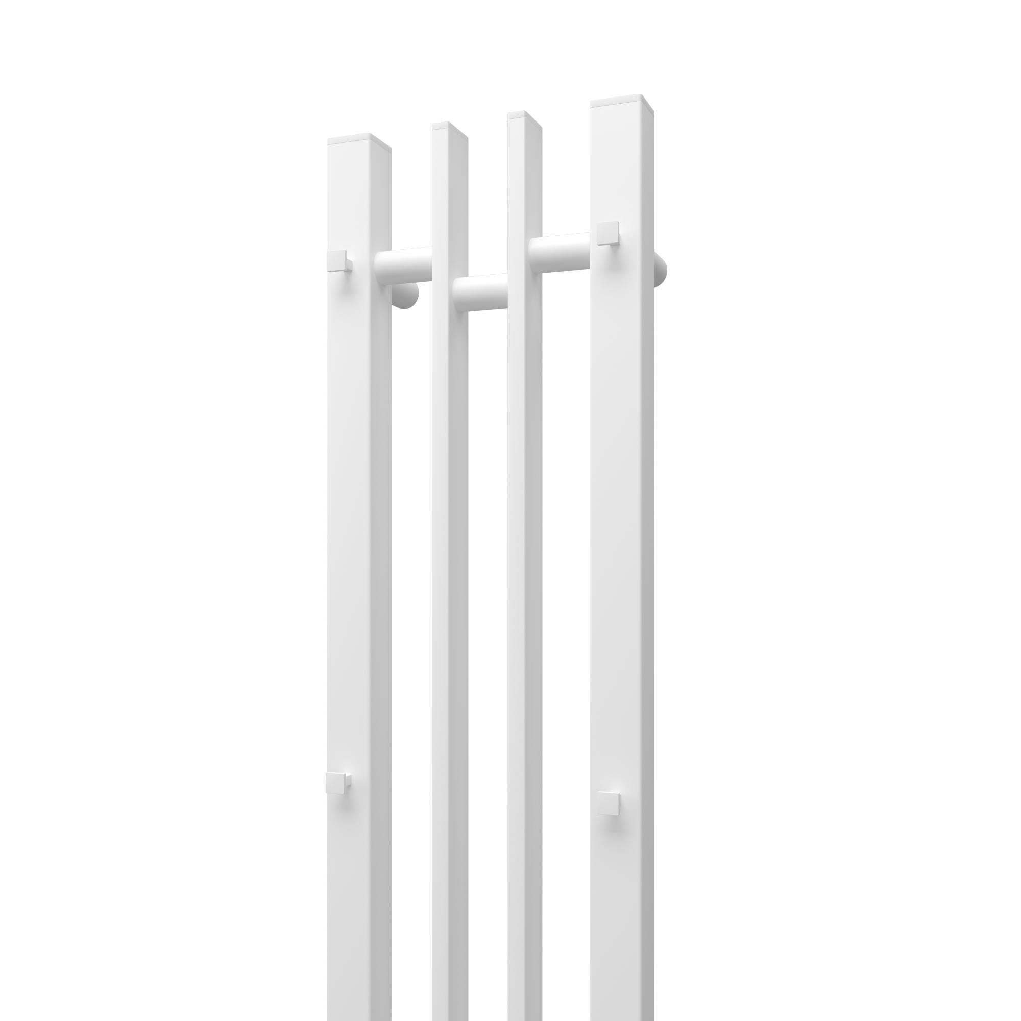 Полотенцесушитель электрический APEXTERMO Delta DL10182WM 800x140 с крючками, белый матовый