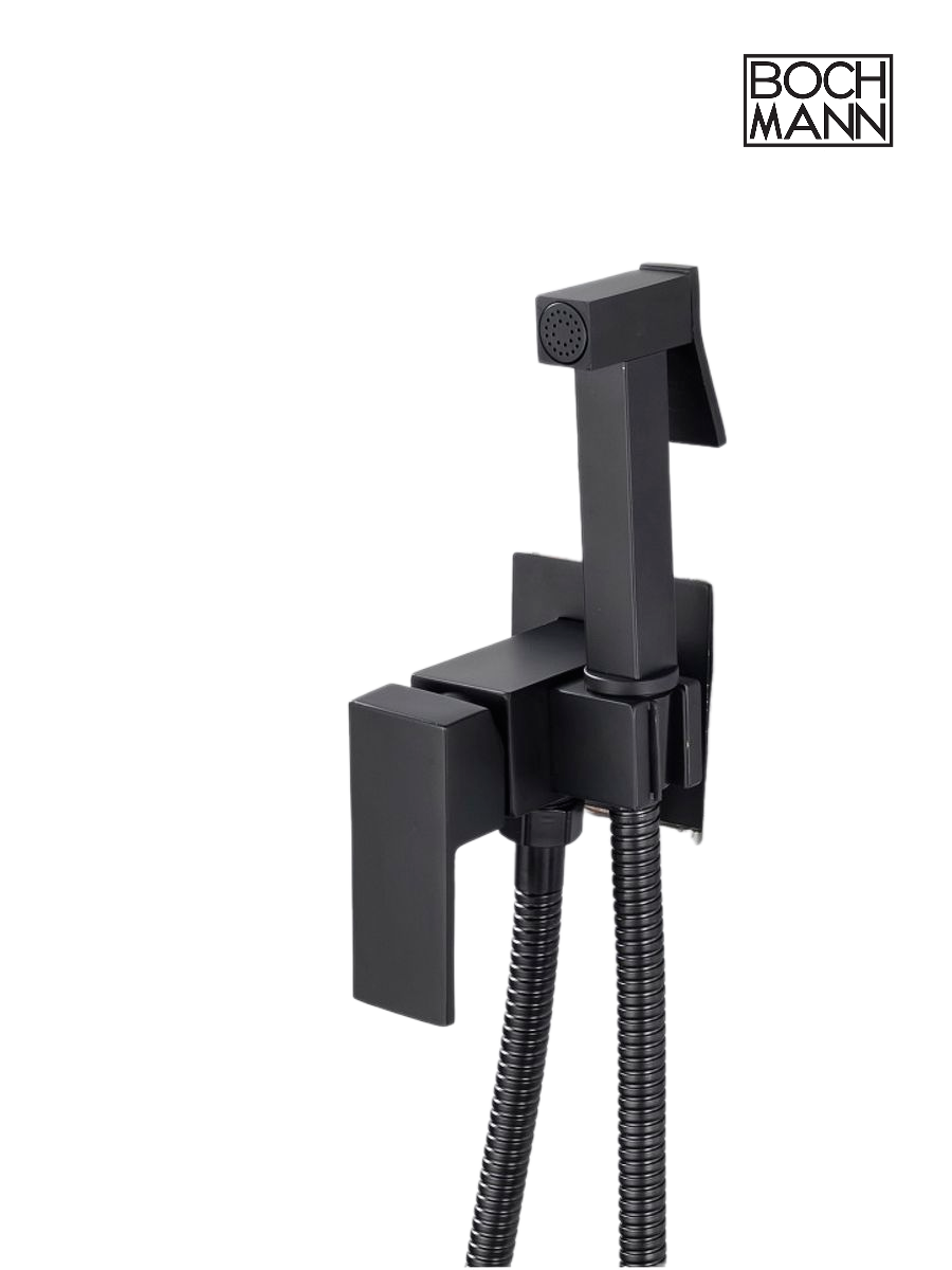 Смеситель с гигиеническим душем BochMann RESIA B CK-P11B черный