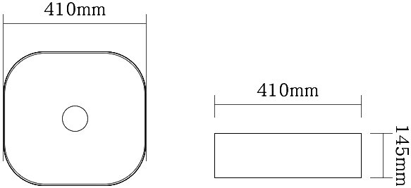 Раковина SantiLine SL-1106MB накладная, черный матовый