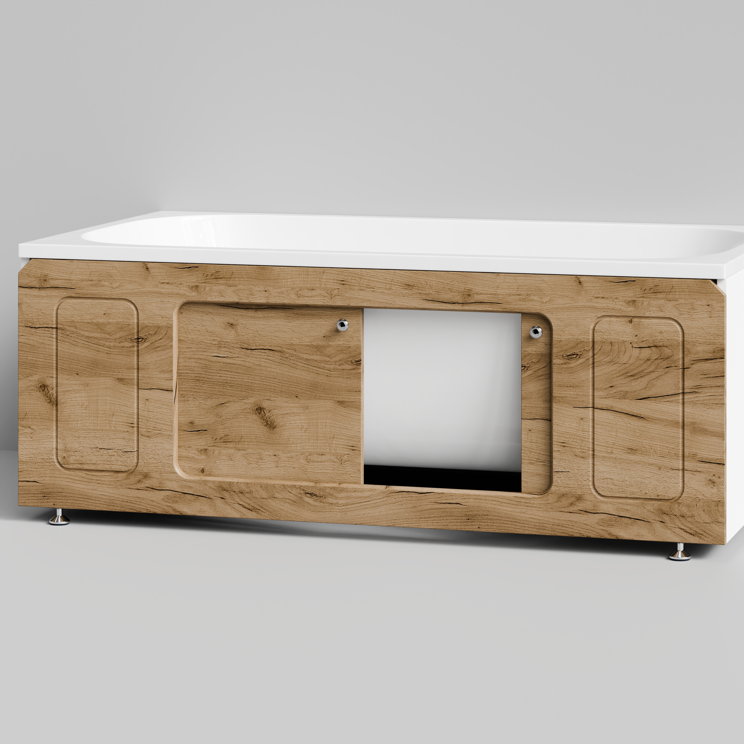 Экран под ванну Vod-ok Лидер 150 раздвижной Дуб Тортуга