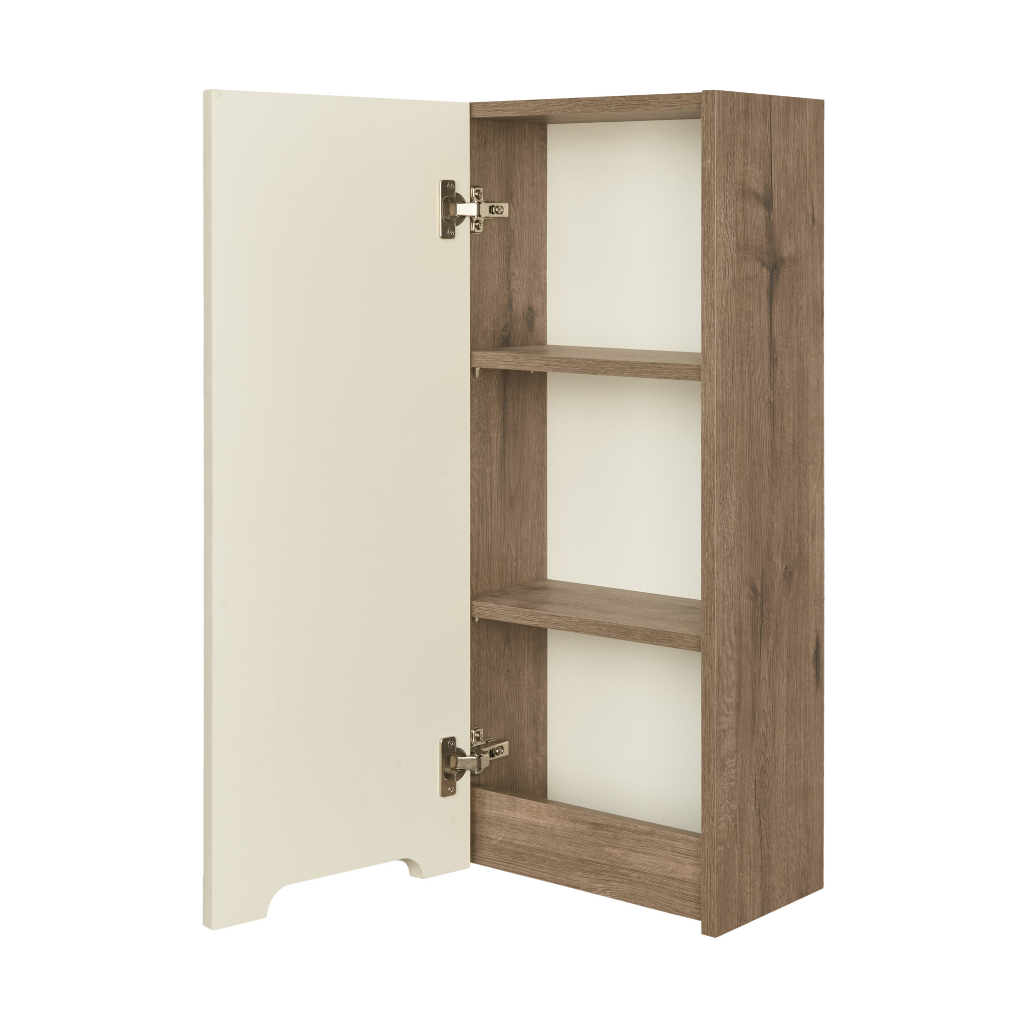 Шкаф навесной Aquaton Оливия 35 L/R, бежевый, дуб велл