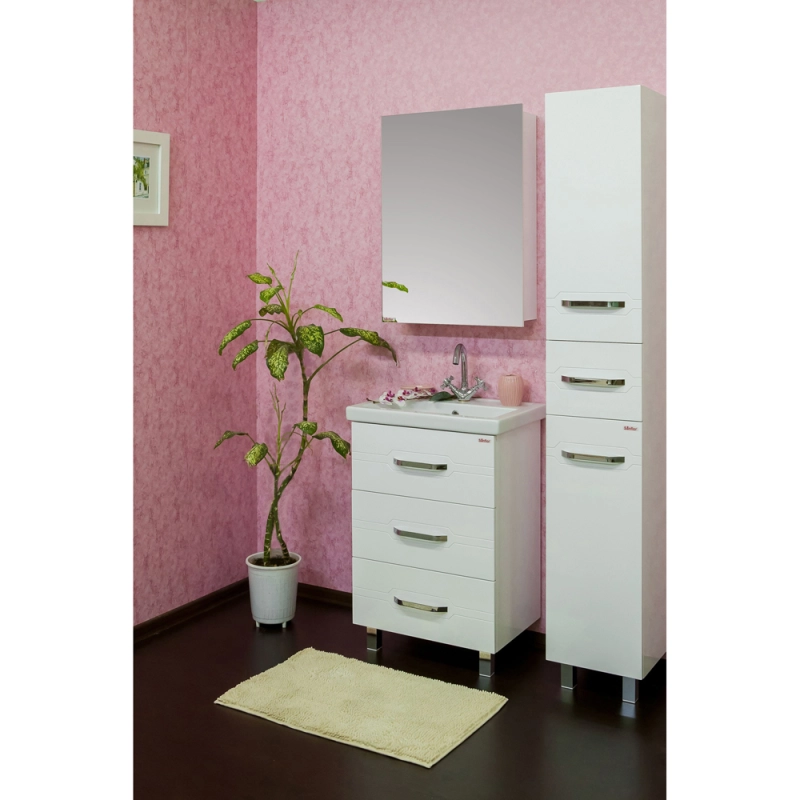 Пенал Sanflor Анкона 35 L напольный, белый