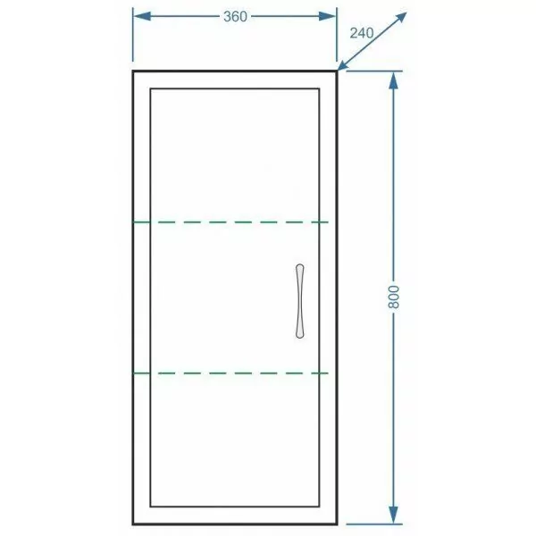 Шкаф навесной Stella Polar Концепт 36 R, белый