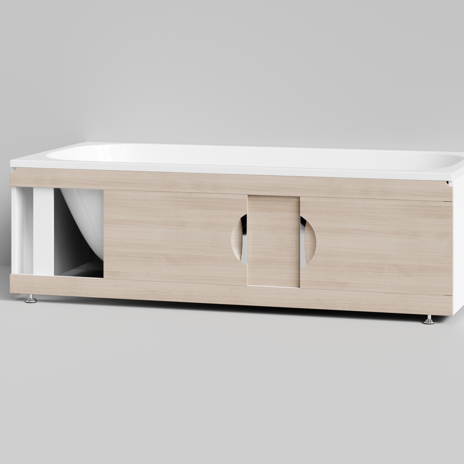 Экран под ванну Vod-ok Топ 180 раздвижной, дуб