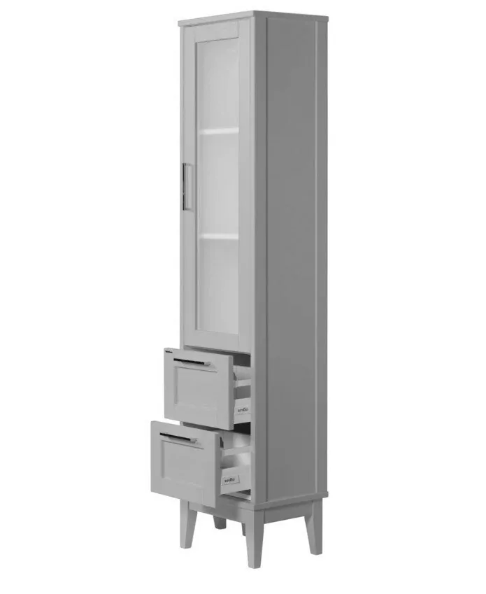 Пенал напольный ValenHouse Эйвори 40 R серый