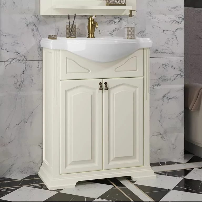 Тумба с раковиной Opadiris Риспекто 65 слоновая кость