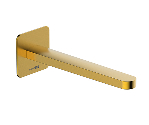 Настенный излив Wasserkraft A284 встраиваемый, 233 мм, матовое золото