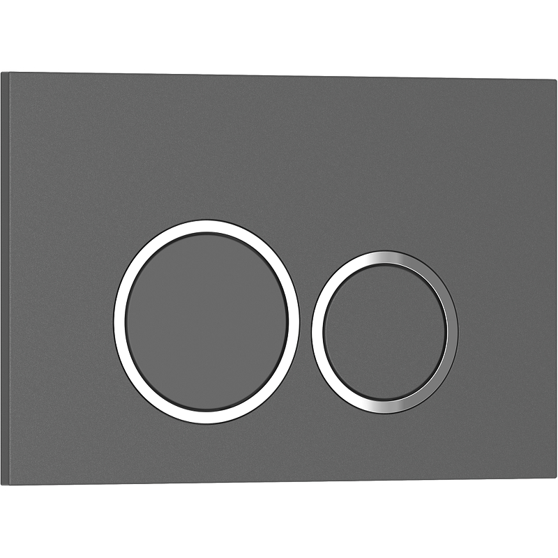 Кнопка смыва Iberica Blanca IB.B082.007.000 механическая, серый матовый