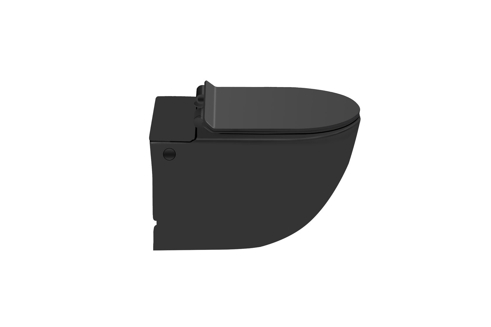 Унитаз подвесной SantiLine SL-5031MB черный матовый