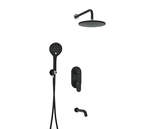 Душевой комплект WasserKraft A177471 черный Soft-touch