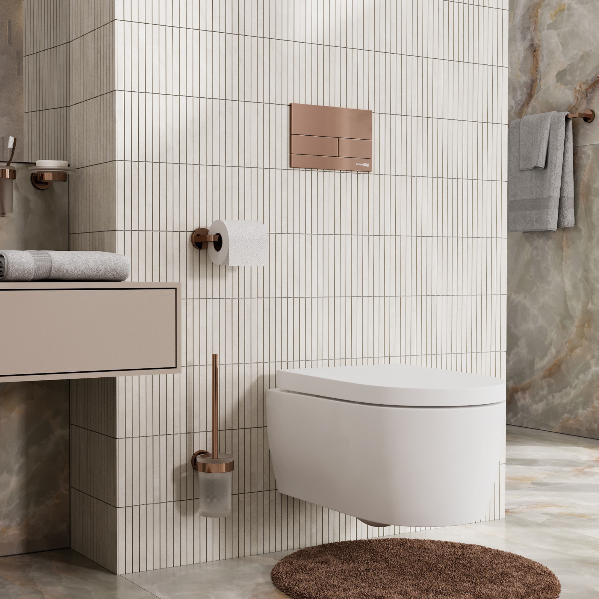 Инсталляция WasserKraft Vils 56TLT.010.ME.RG04 для подвесного унитаза, с кнопкой