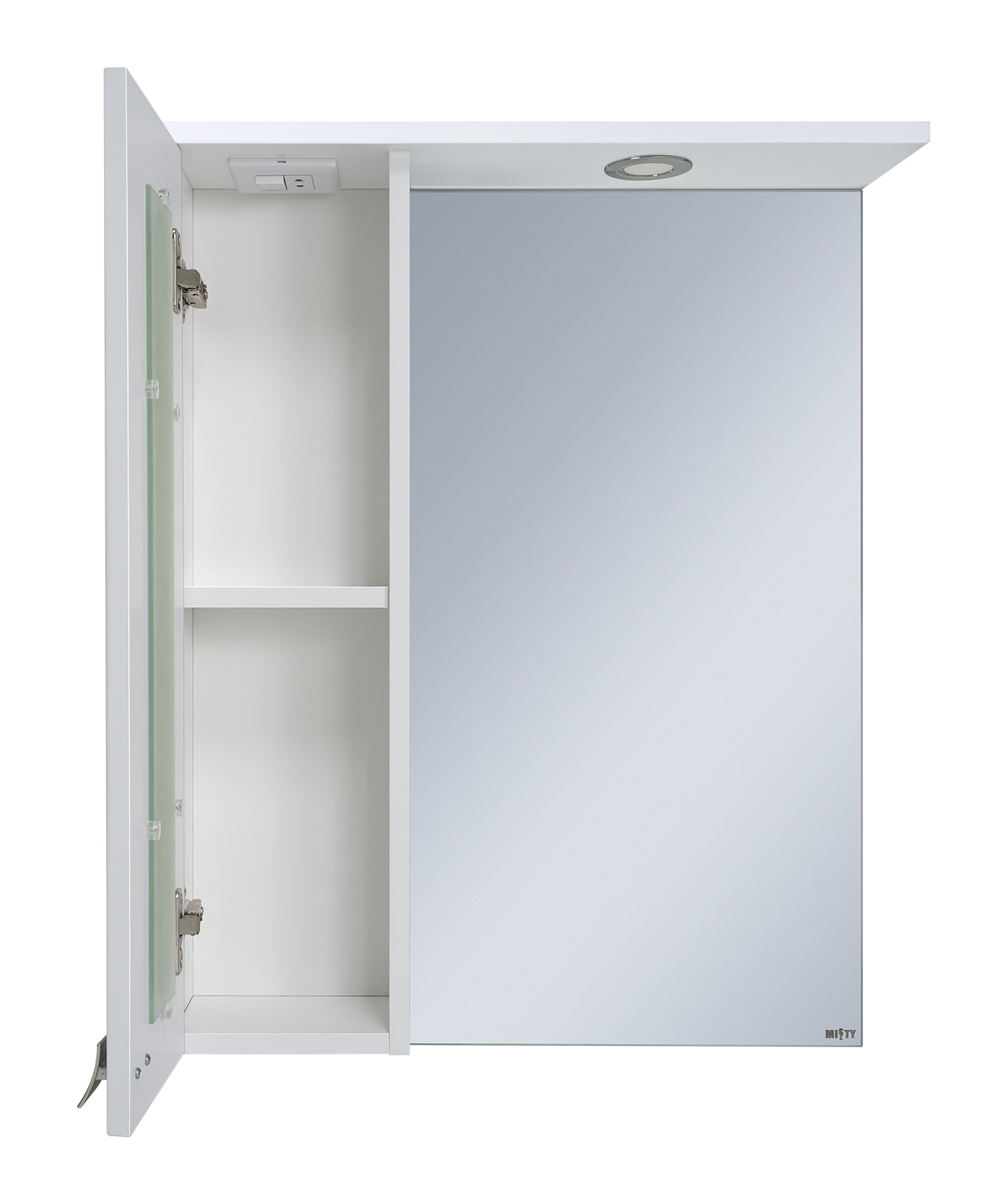 Зеркало-шкаф Misty Урал 60 L, белый