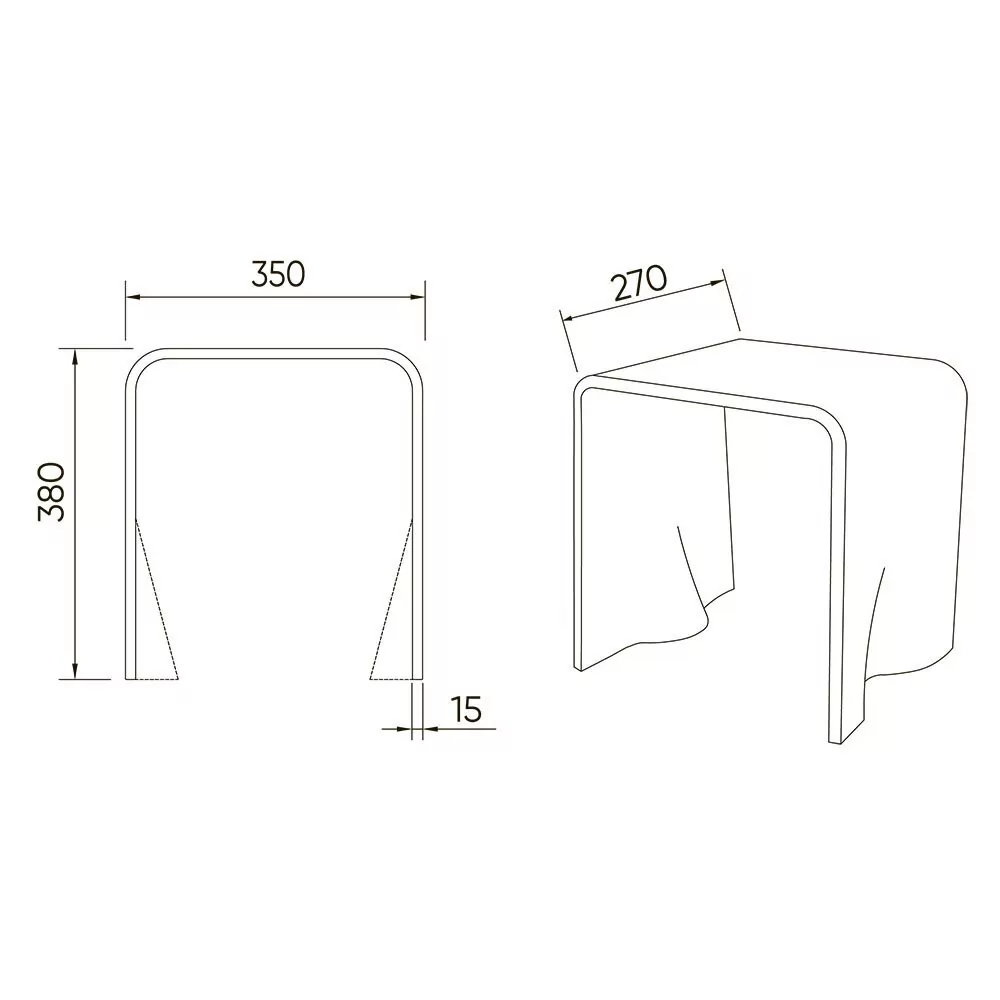 Стул для душа Veconi ST-1TC разноцветный