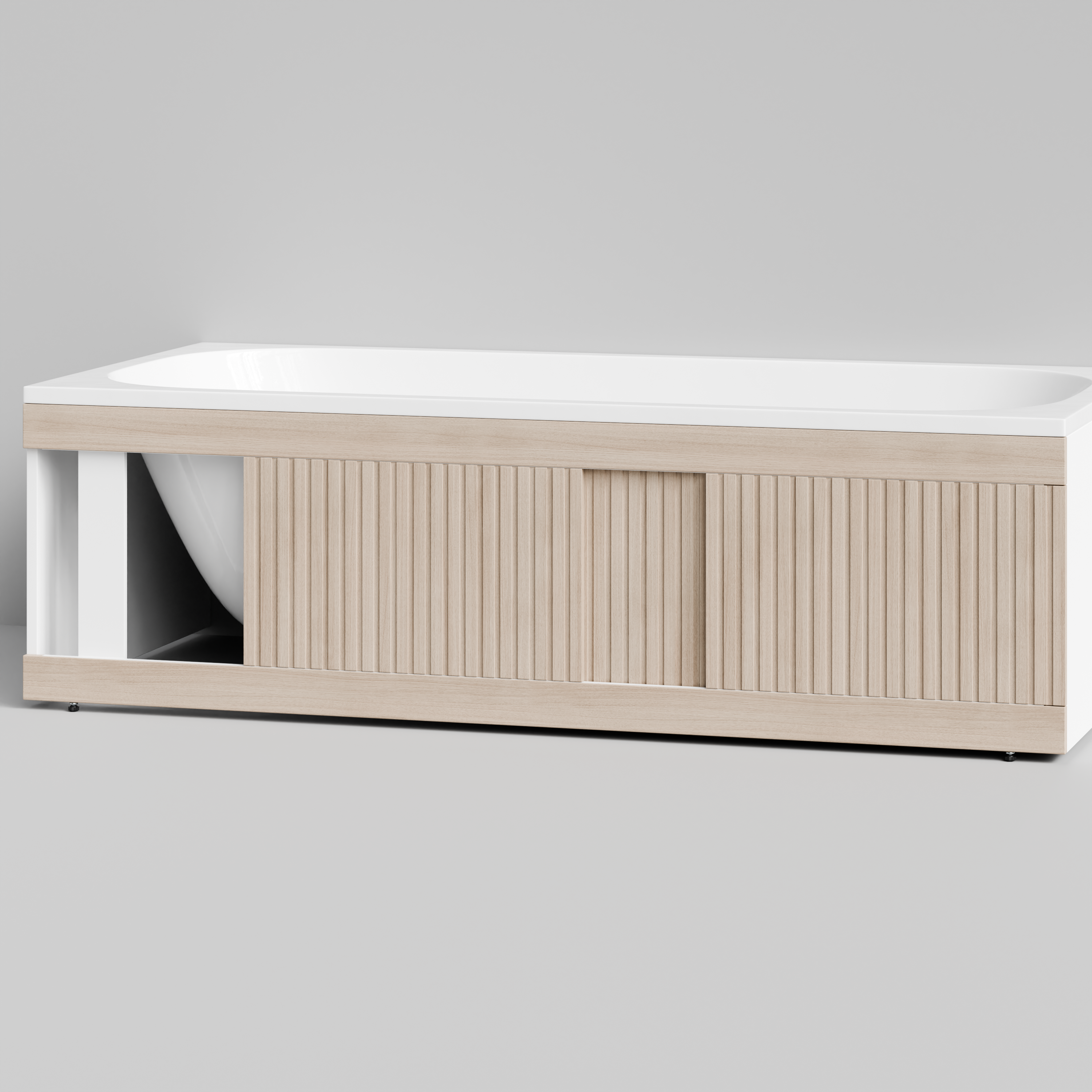 Экран под ванну Vod-ok Тач 180 раздвижной дуб + 15 цветов