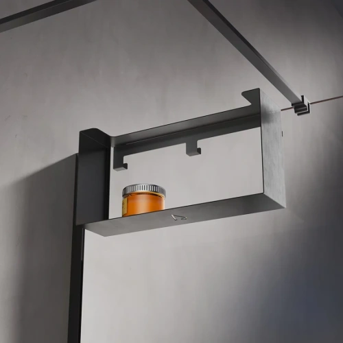 Полка для душевого ограждения Veconi Loft, 400x200x120, графит брашинг от магазина Vanna-Vanna.ru!