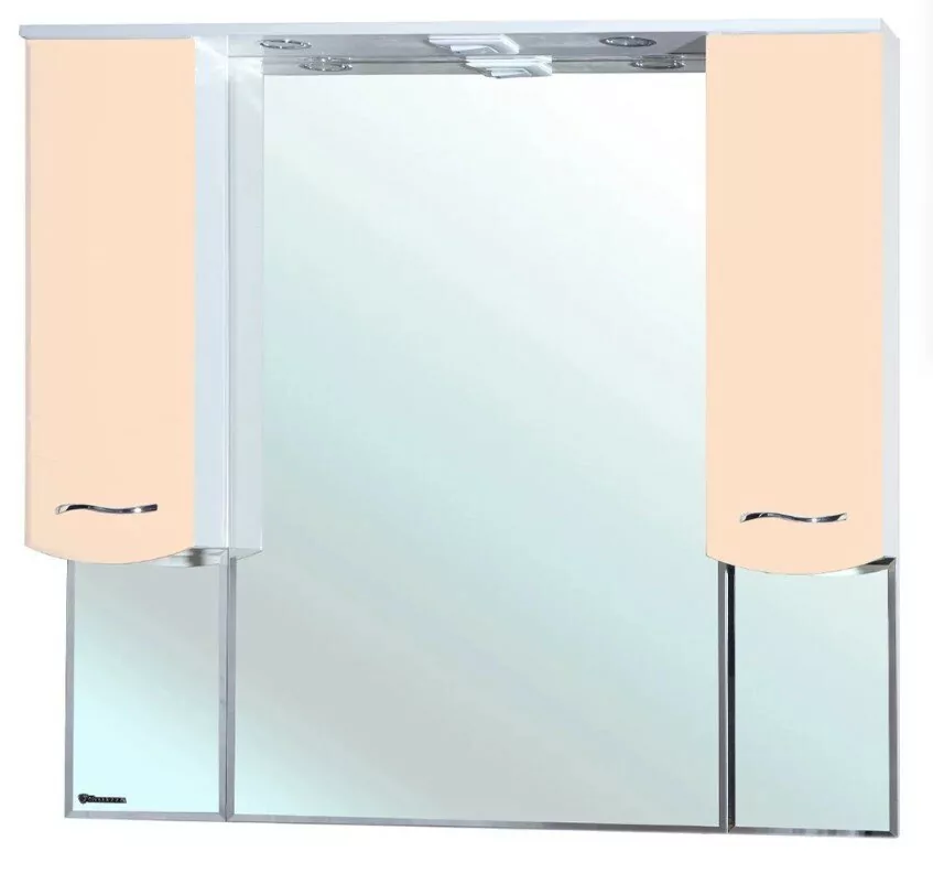 Зеркало с шкафчиком Bellezza Мари 105 свет, бежевый