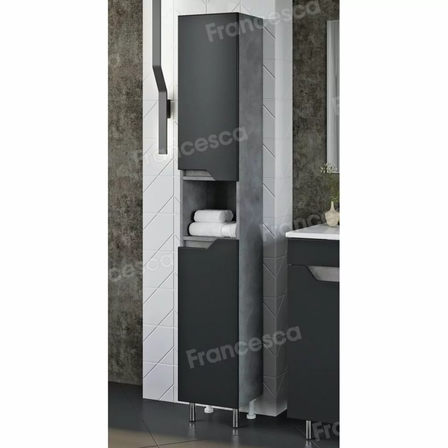 Пенал Венеция Неаполь 35 L/R напольный, графит софт