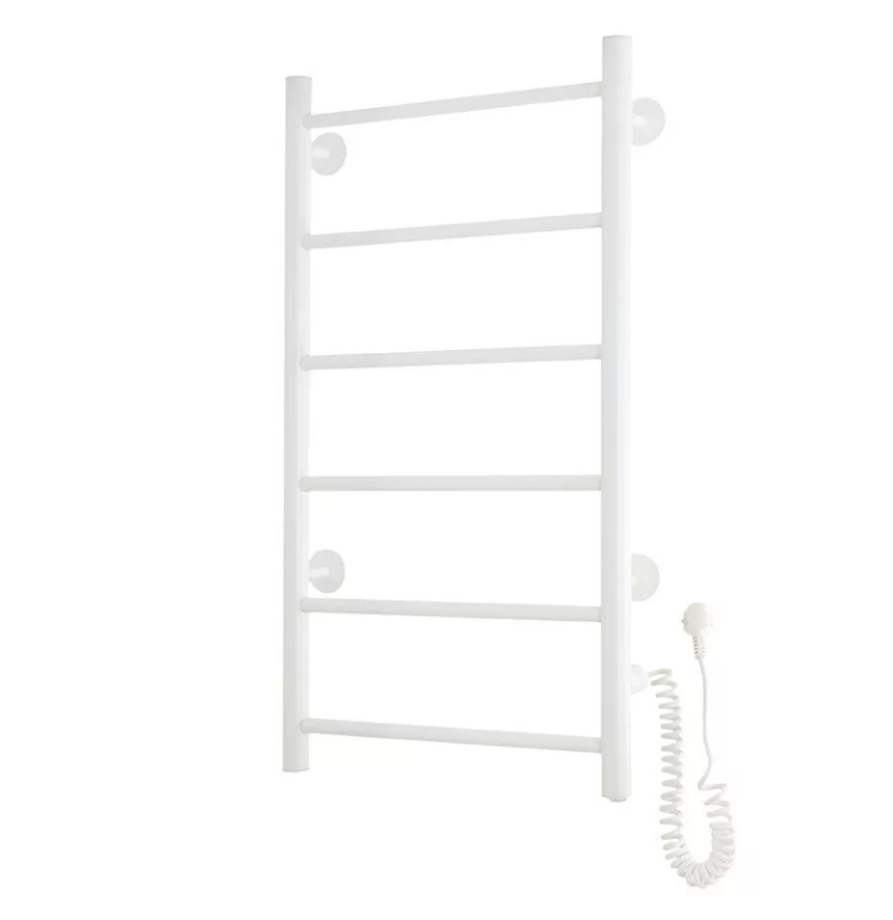 Полотенцесушитель электрический Domoterm Аврора DMT 109-6 40x80 EK R правый, белый матовый