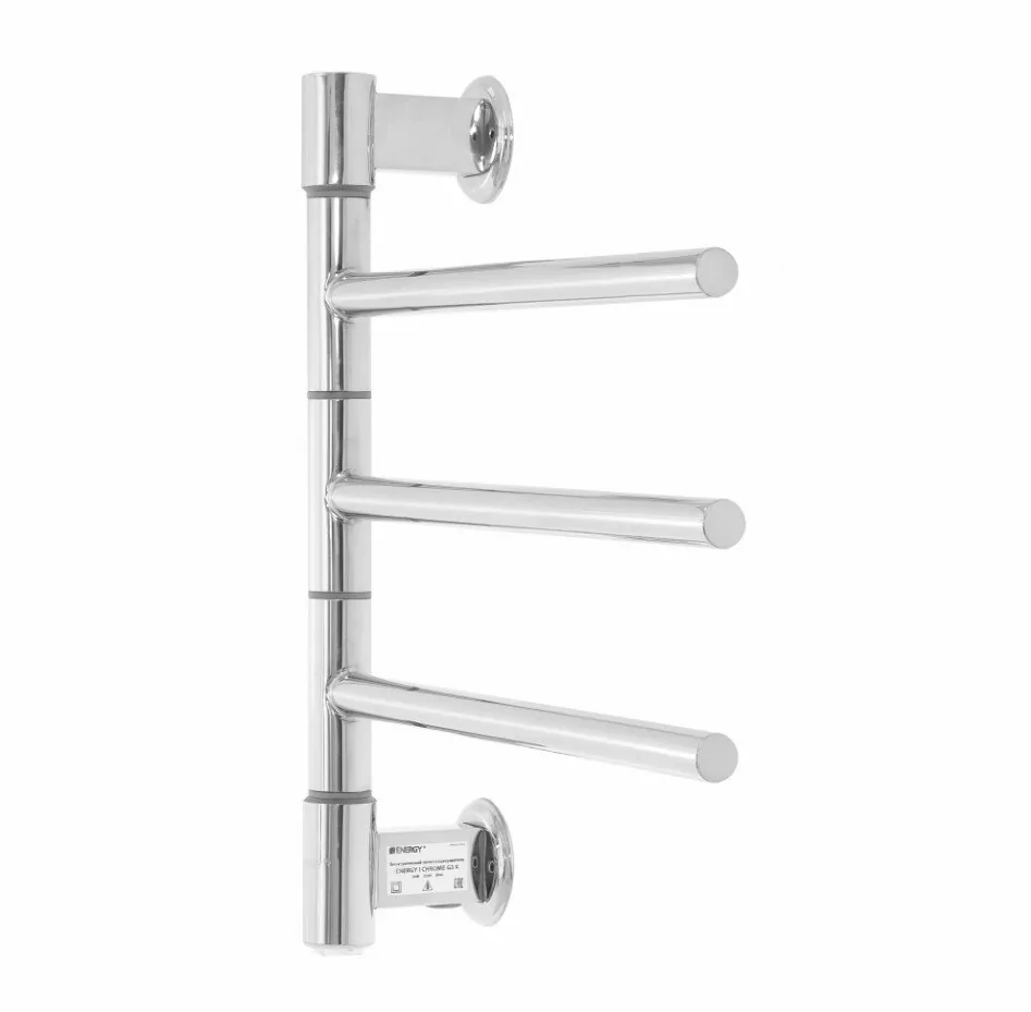 Полотенцесушитель электрический Energy I chrome G3K 44х40 поворотный, хром