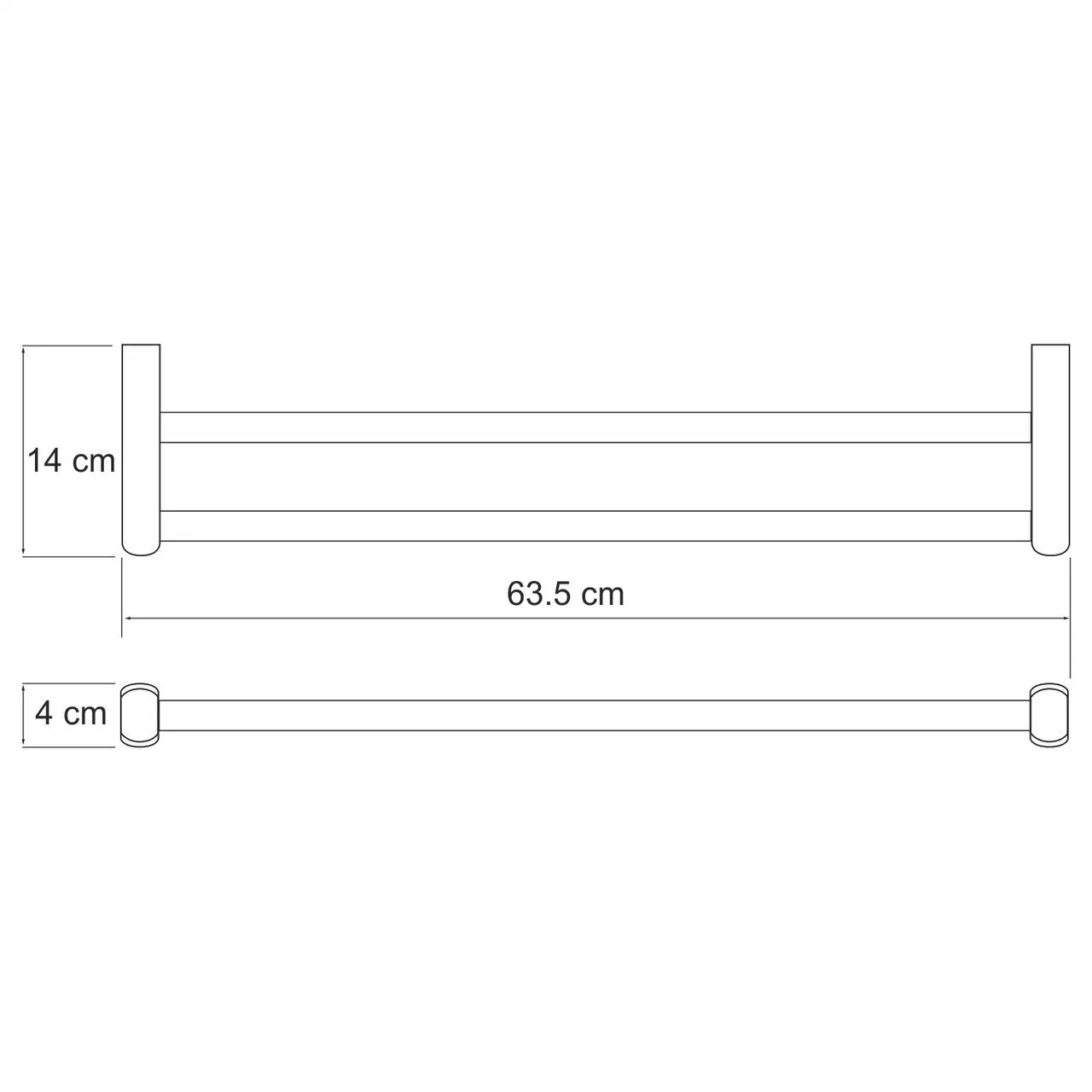 Полотенцедержатель WasserKraft Berkel K-6840 хром