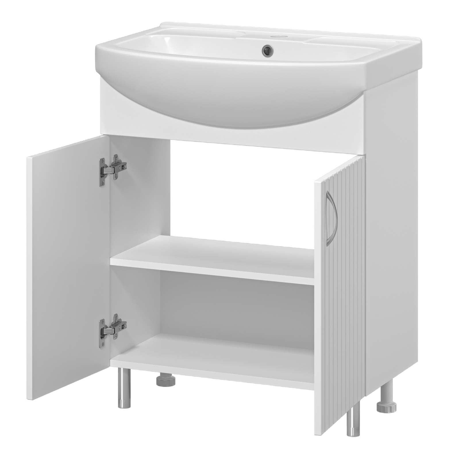 Тумба с раковиной Misty Изео 70 белый