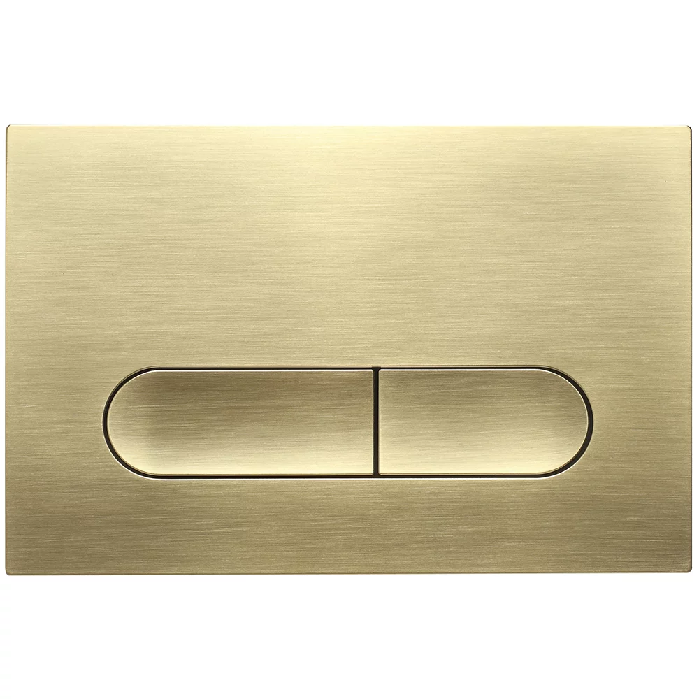 Кнопка смыва Veconi FLUSH V3, FLV3-G, 240х162х9, пластик, золото брашинг