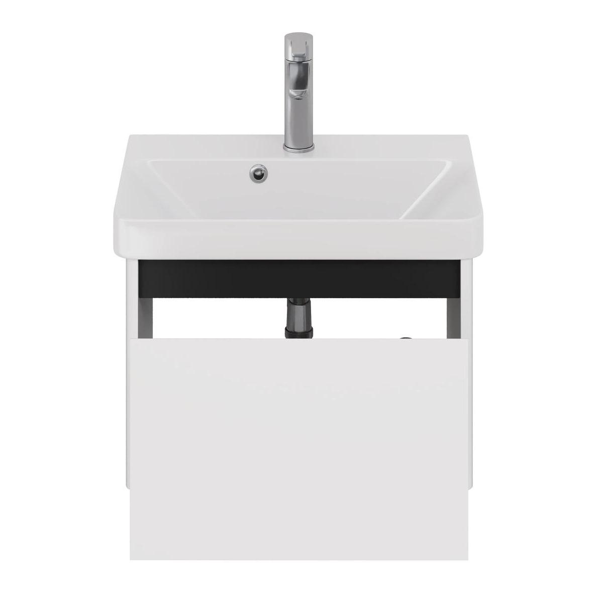 Тумба с раковиной подвесная Dreja Luxury 55 см, белый