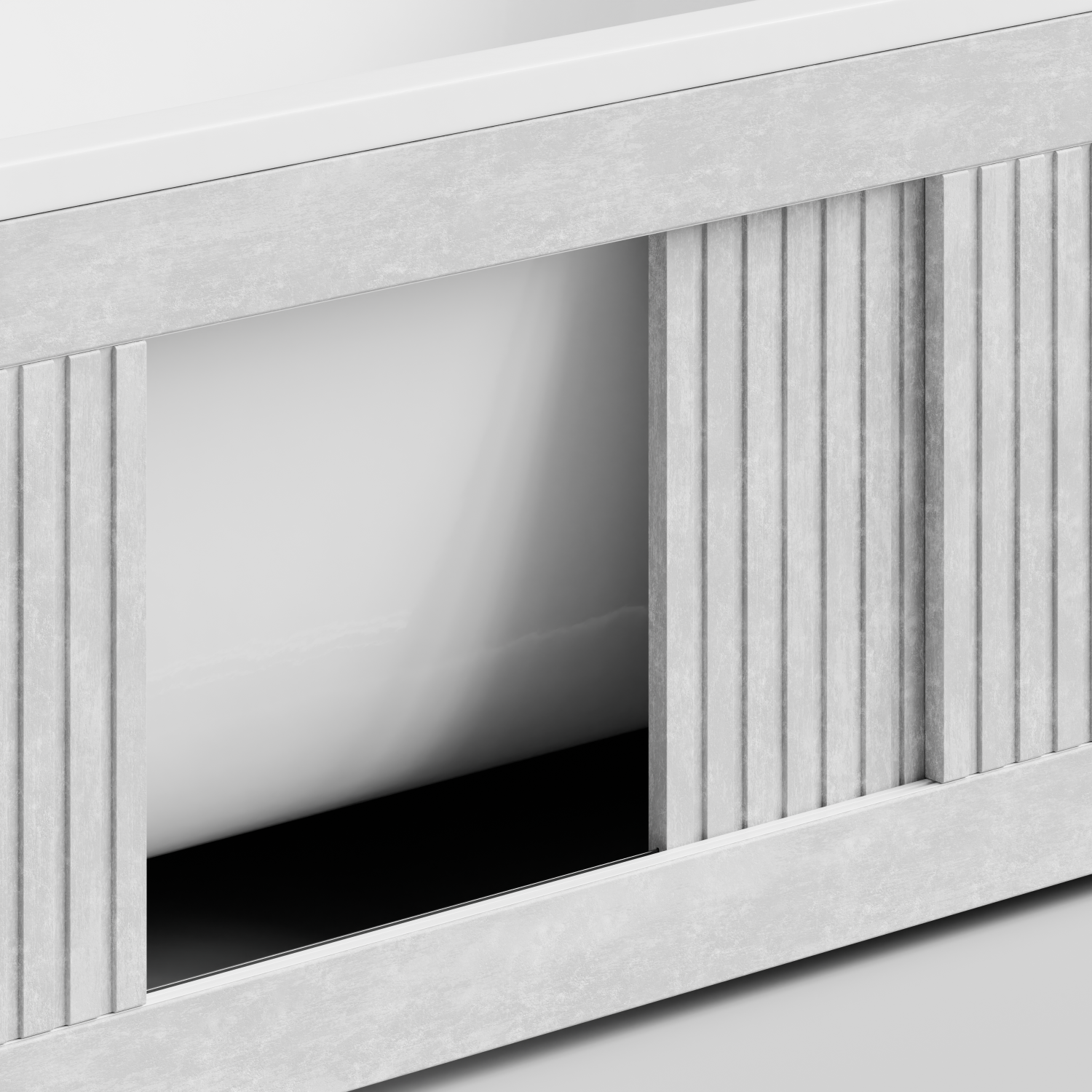 Экран под ванну Vod-ok Тач 170 раздвижной Белый камен