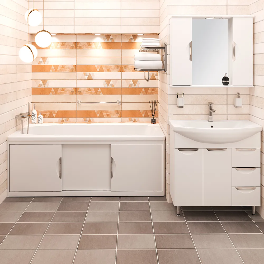 Экран под ванну Emmy Валенсия MAX 170 раздвижной белый