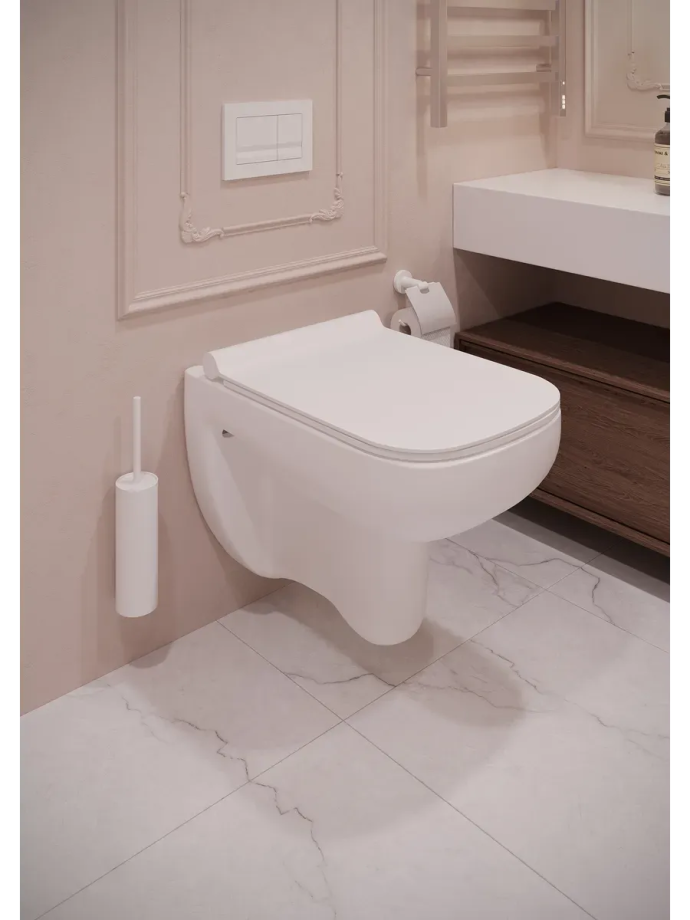 Унитаз подвесной безободковый Terminus Ното 550х350 белый